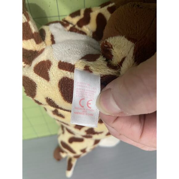 Ty Pluffies TIPTOP Giraffe Plush Stuffed Animal 2011 Plastic Eyes - Picture 9 of 9
